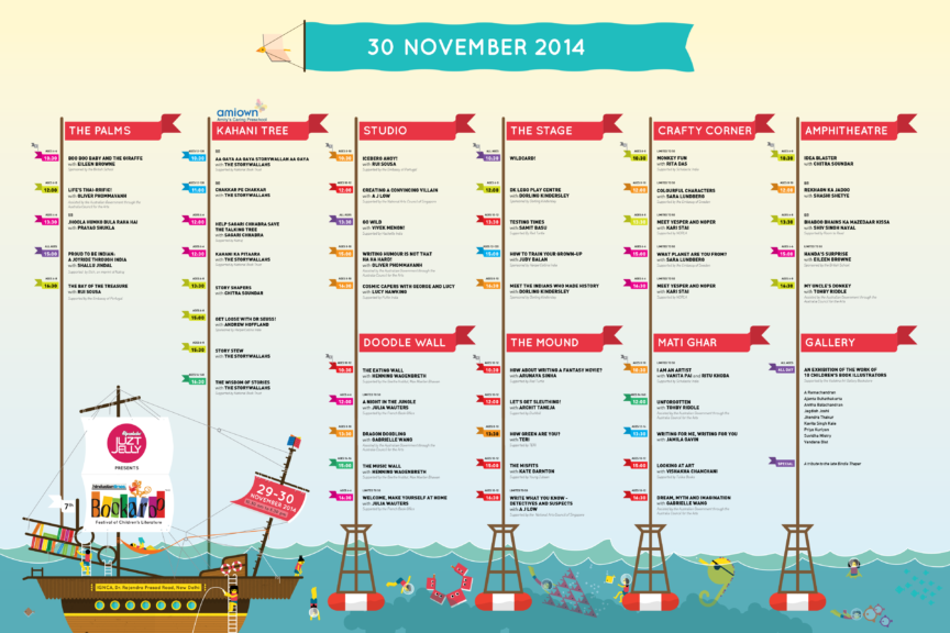Bookaroo 2014 Schedule Board