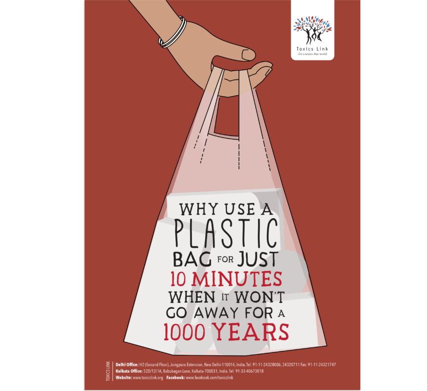 Toxics Link Plastic Ban Poster Front